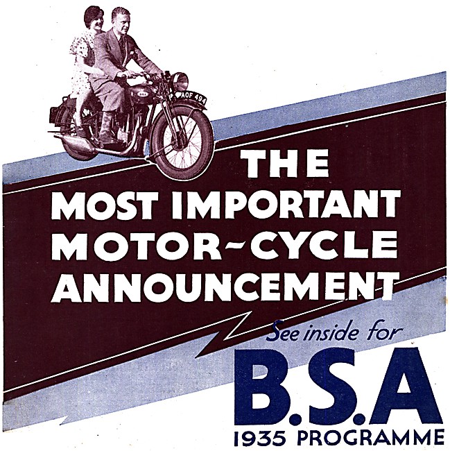BSA Motor Cycles                                                 