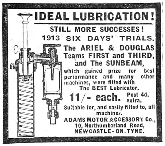 1913 Adams Semi-Automatic Engine Lubricator                      