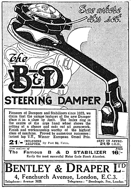 B & D Steering Dampers                                           