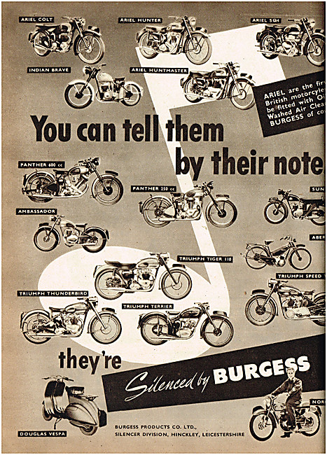 Burgess Motoir Cycle Silencers                                   