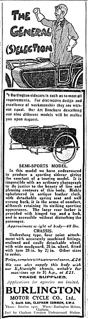 1922 Burlington Sidecars                                         