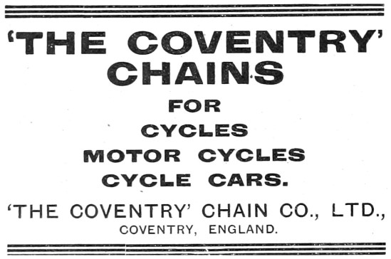 Coventry Chains - Coventry Motor Cycle & Cyclecar Chains         