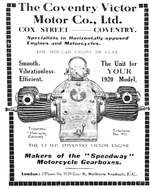 Coventry Victor 5.2 HP Motor Cycle Engines                       
