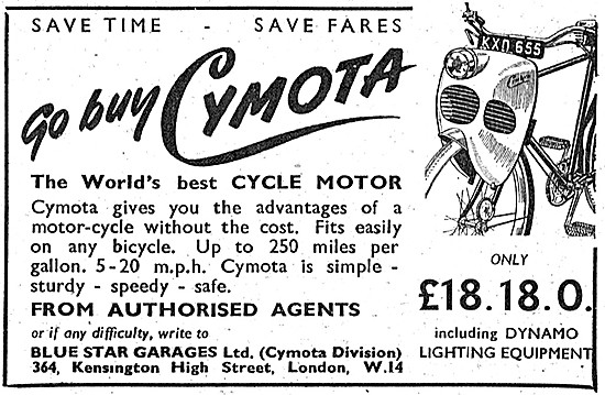 1950 Cymota Cyclemotor                                           