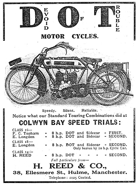 1913 Dot 8hp V-Twin Motor Cycle                                  