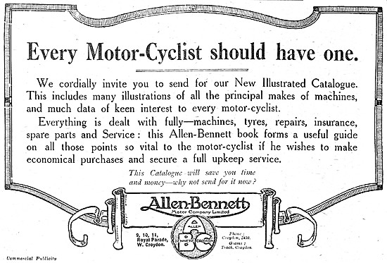 Allen-Bennett Motor Company  - Motor Cycle Sales & Service       