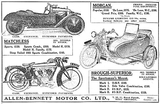 Allen-Bennett Motors  - Motor Cycle & Tricar Sales & Service     