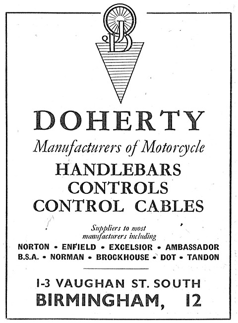 Doherty Motorcycle Controls & Cables                             