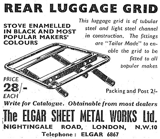 Elgar Motor Cycle Luggage Grids                                  