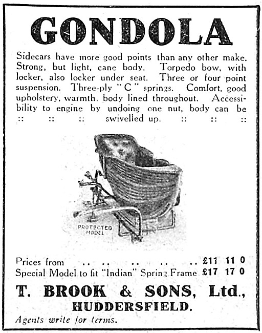 1913 Gondola Sidecars                                            