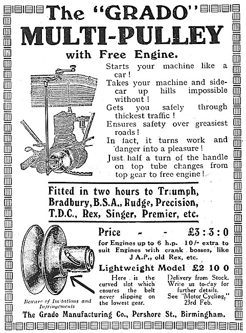 Grado Multi-Pulley With Free Engine                              