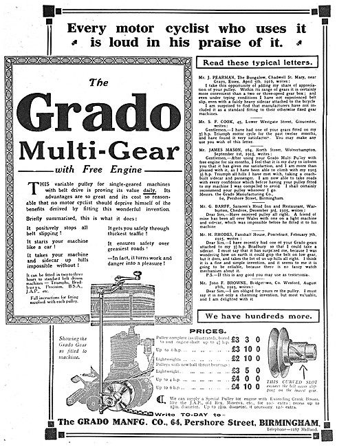 Grado Multi-Gear 1916                                            