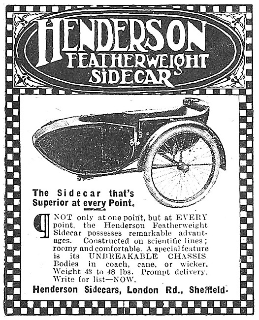 1916 Henderson Featherweight Sidecar                             