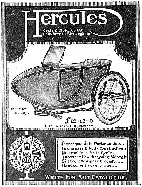 1913 Hercules Sidecars                                           
