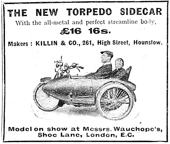 1913 Killin Torpedo Sidecars                                     