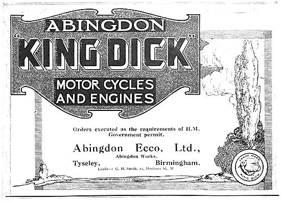 Abingdon King Dick Motor Cycles & Engines                        