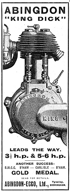 1913 Abingdon King Dick Motor Cycle Engine                       