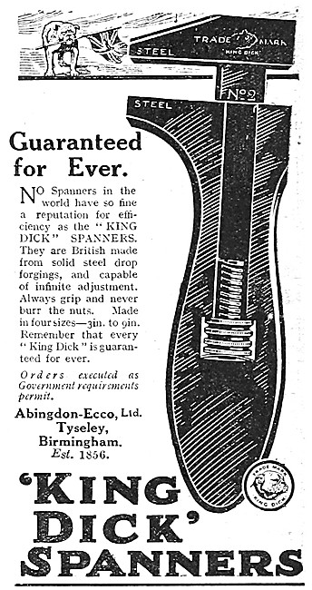 King Dick Adjustable Spanners                                    