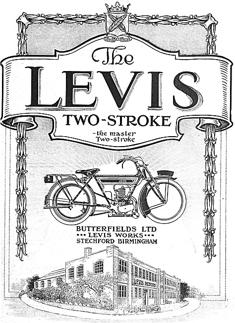 Levis Motor Cycles - Levis Motorcycles 1916 Advert               