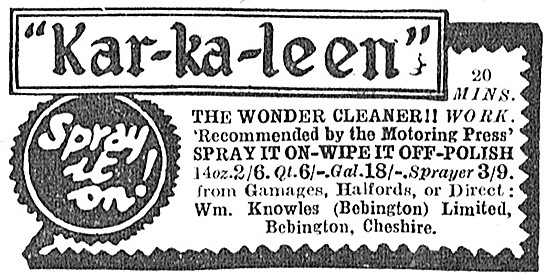 Kar-Ka-Leen Motor Cycle Cleaner                                  