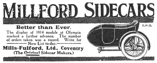 1913 Millford Sidecars                                           