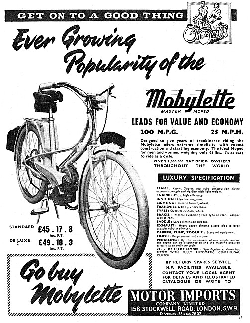 1956 Mobylette Master Moped                                      