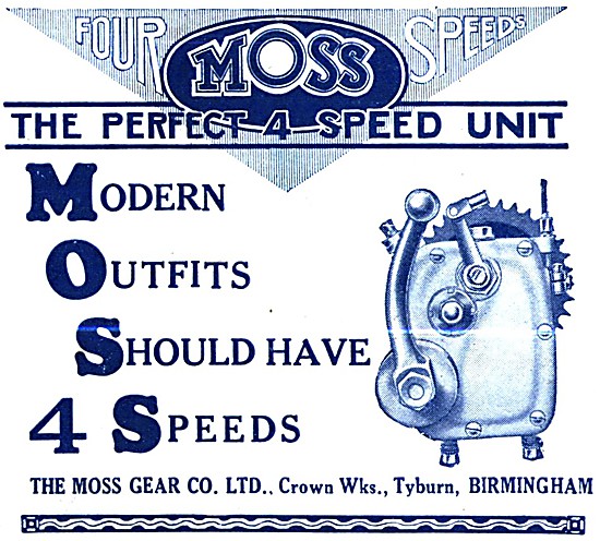 Moss Motor Cycle Gearboxes - Moss 4 Speed Motor Cycle Gearbox    