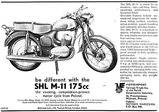 1964 SHL M-11 175cc                                              