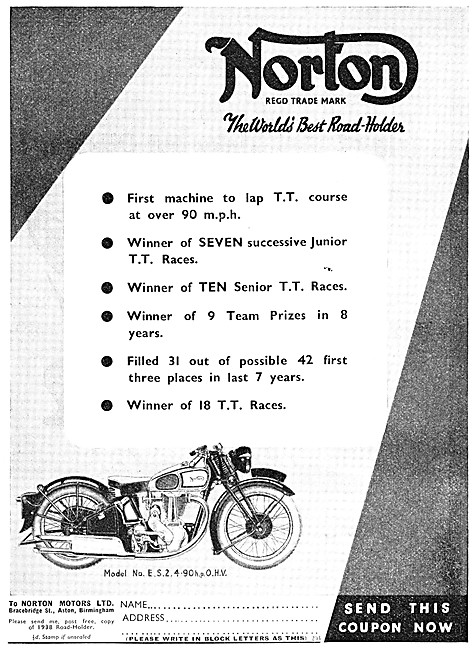 1938 Norton ES2                                                  