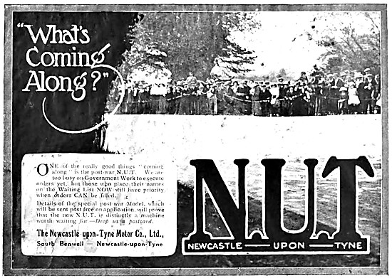 1918 N.U.T.Motor Cycles - NUT Motor Cycles Advert                