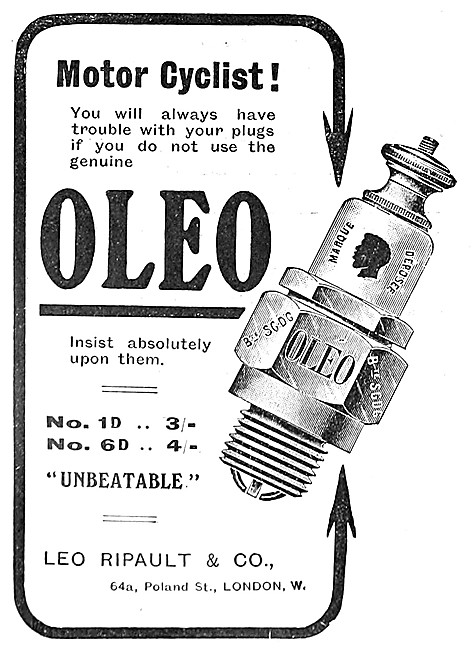 Oleo Motorcycle Spark Plugs                                      