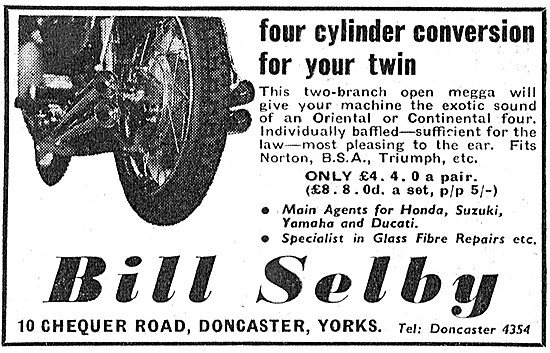 Bill Selby 4 Cylinder Exhaust Conversion For Twins               