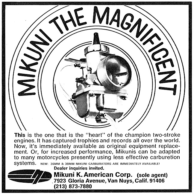 Mikuni Carburetters                                              