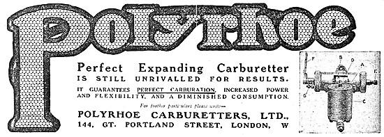 Polyrhoe Carburetters - Polyrhoe Expanding Carburetters          