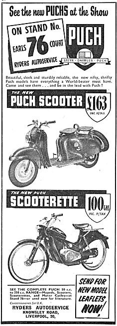 1956 Puch Scooterette - Puch Motor Scooters                      