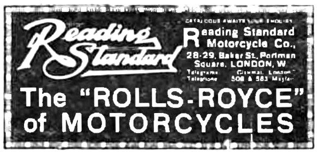 Reading Standard Motor Cycles 1916                               