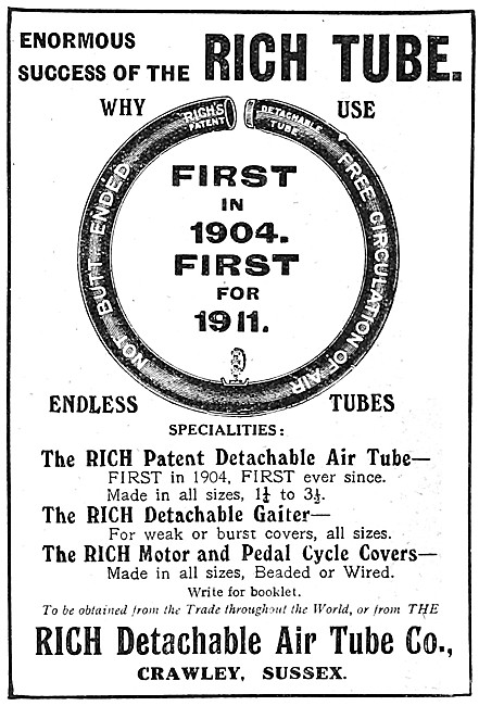 Rich Motor Cycle Tubes & Tyre Covers                             