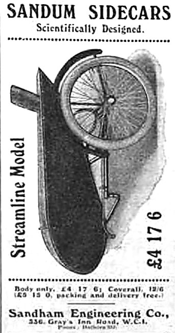 1919 Sandum Streamline Sidecar                                   