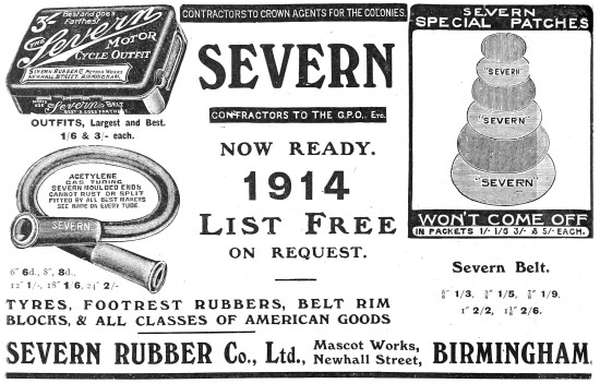 Severn Rubber Products For Motor Cycles                          