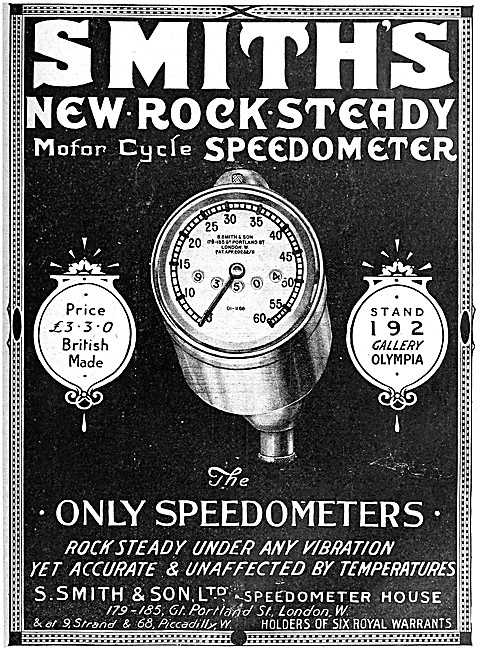 Smiths Motor Cycle Speedometers & Instruments                    