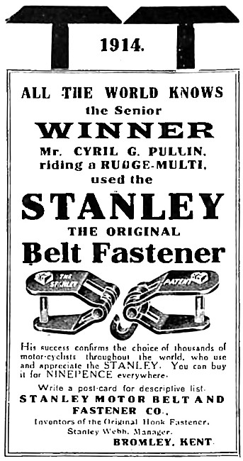 Stanley Motor Motor Cycle Belt Fasteners & Belt Accessories      