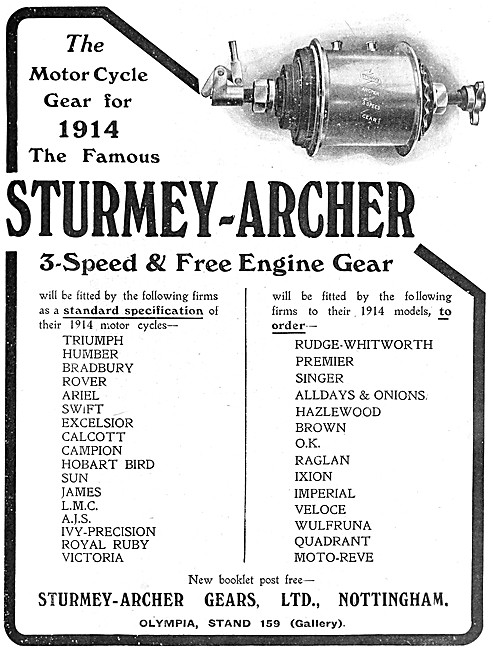 Sturmey-Archer 3 Speed & Free Engine Gear                        