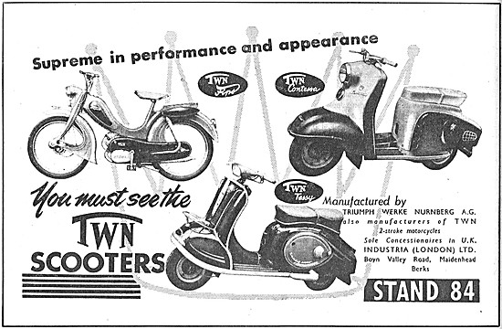 1956 TWN Contessa & Tessy Motor Scooters                         