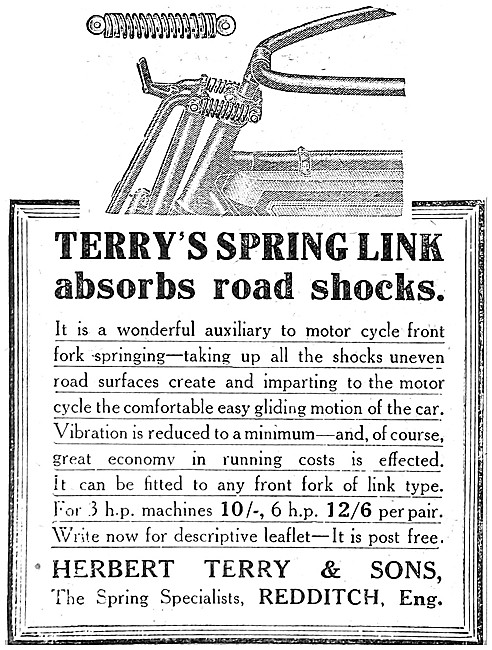 Terrys Motor Cycle Front Fork Spring Link                        