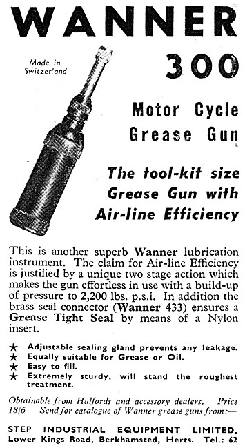 Wanner 300 Motor Cycle Grease Gun                                