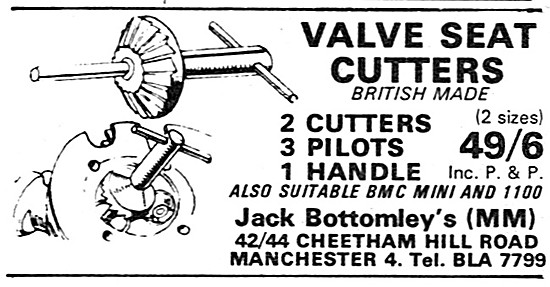 Bottomley Valve Seat Cutters 1968                                