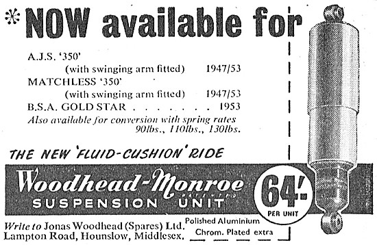 Woodhead Monroe Suspension Units                                 